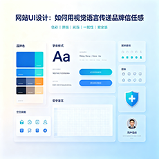 屯昌建站-网站UI设计：如何用视觉语言传递品牌信任感